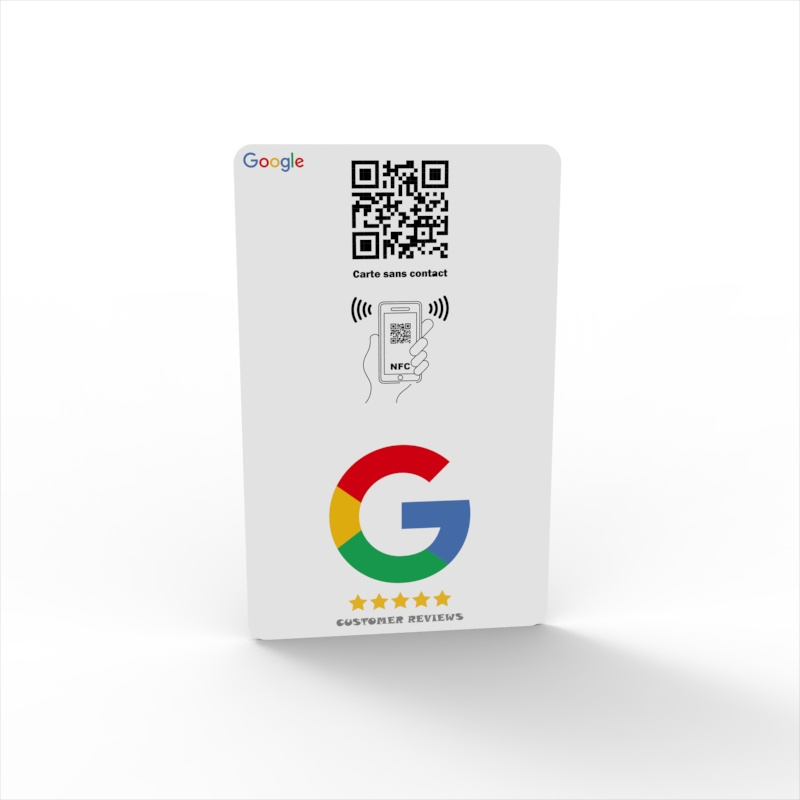 Silone Factory TikTok Google Review Cards Google play gift card PVC NFC Tap Social RFID Business Cards