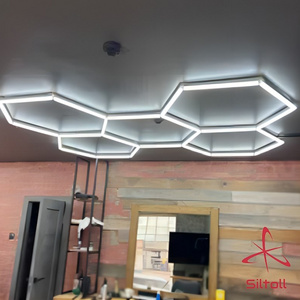 Professional Factory Customized Hexagon Led Light Workshop Honeycomb Garage Work Led Light Car Detailing Lights