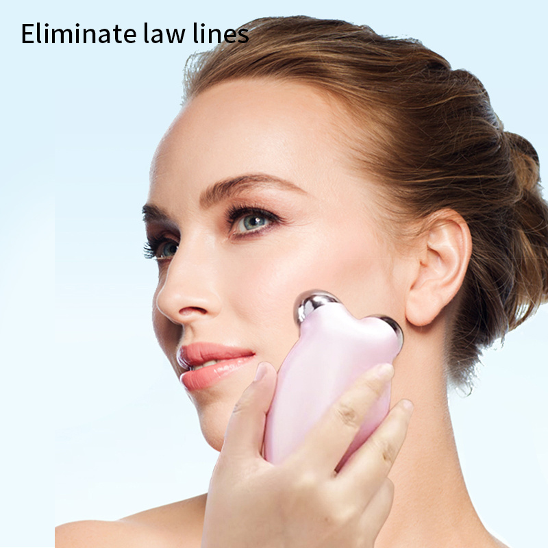 Microcurrents EMS Face Roller Anti-cellulite Double Chin Slimming Heating Vibrating Massage Roller Face Lift Chin slimmer