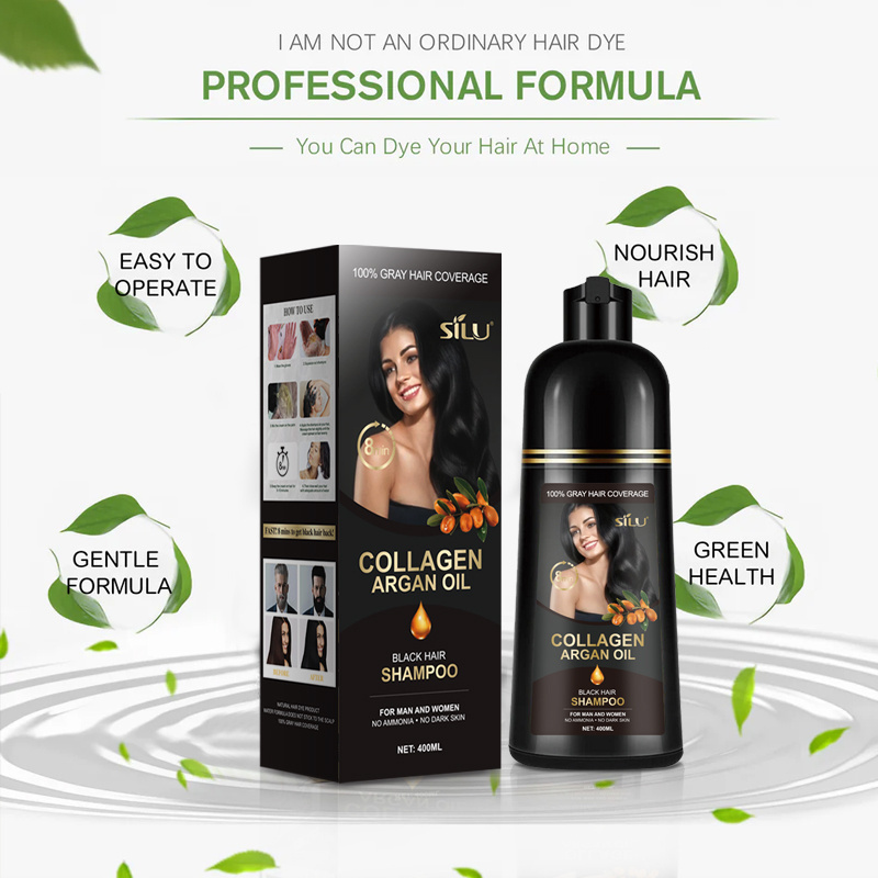 Ammonia and ppd free black hair color shampoo henna super allergy free black hair color cream