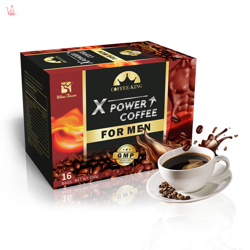 Private Label man Coffee Herbal coffee men's x-power max energy Maca black coffee for Men