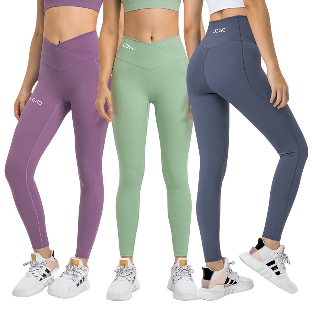 Comfortable Training Custom Activewear Butt Leggins Yoga Sport Running Gym Pants Women No Camel Toe Fitness Workout Leggings