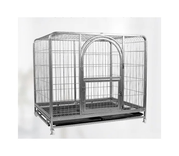 Wholesale Metal Iron Kennel Mesh Pet Dog Cage With Wheels