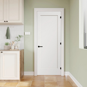 30*80" Interior Hollow Core Molded Door Mdf Shaker Style Wooden Slab Door White Primed Internal  Modern Doors