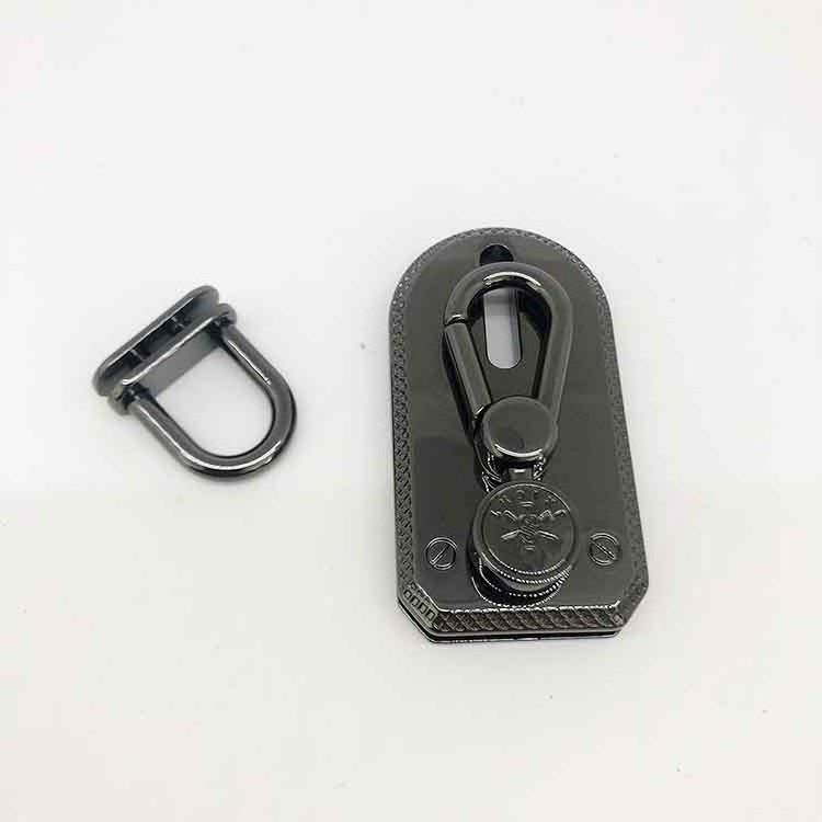 Handbag Lock Buckles Dog Clasp Design Lock Silver Gunmetal Hardware For Bags