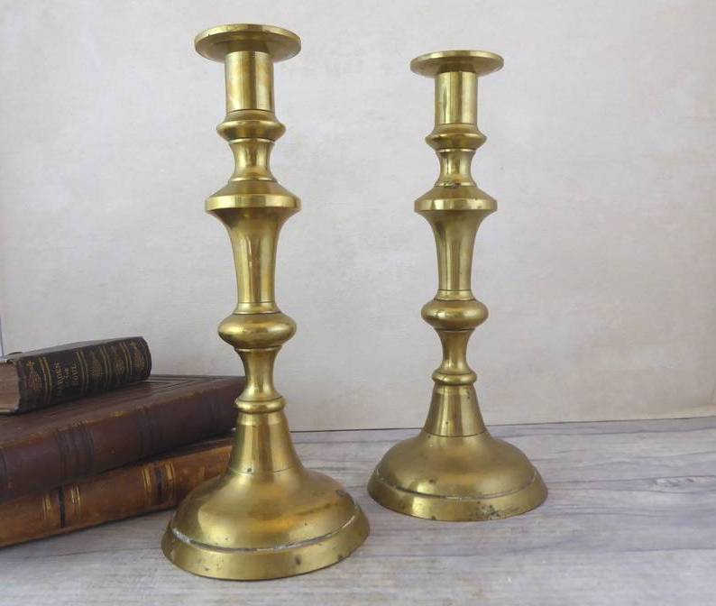 Wholesale Well Design Set Of 3 Metal Brass Pillar With Base And Glass Oval Top Votive Candle Holder Gold Shining For Home