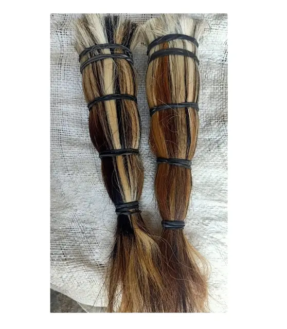 Premium Quality Natural Buffalo tail hair/Buffalo and Cow tail hair/real animal tail hairs by Silver Craft