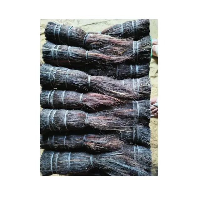 High quality buffalo and ox tail hair and also washing tail hair and dressing cow and buffalo tail hair from India