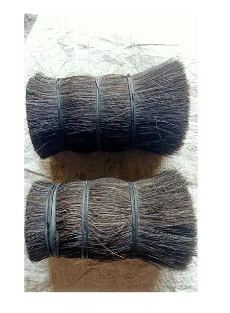 Best  Selling  Natural Black  Cow and buffalo tail hair for making brush Tail Hair from India at Best Price