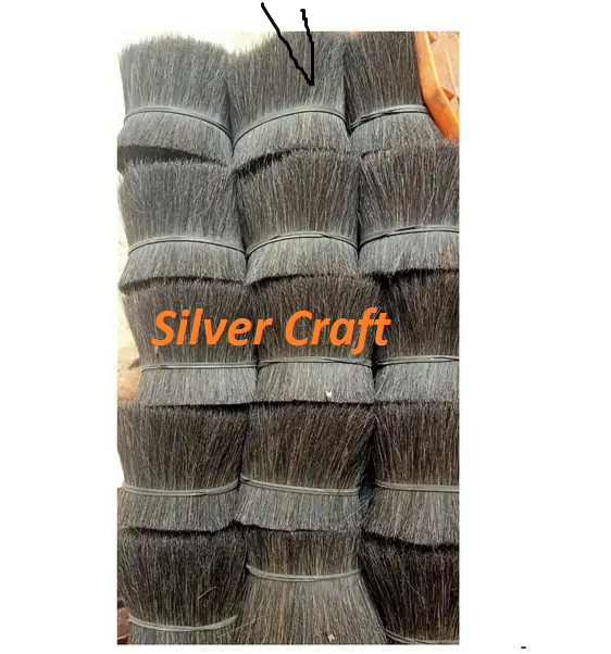 New Arrival Buffalo tail hair real/cow and bull tail hairs for making brush from India by Silver Craft