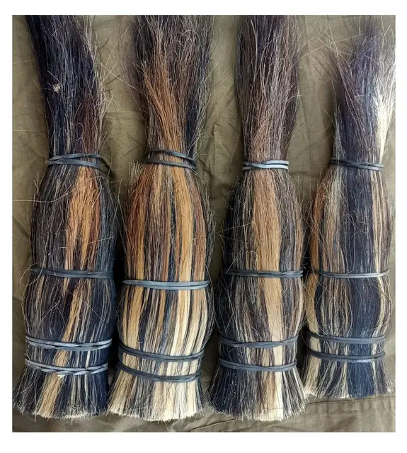 High quality buffalo and ox tail hair and also washing tail hair and dressing cow and buffalo tail hair from India