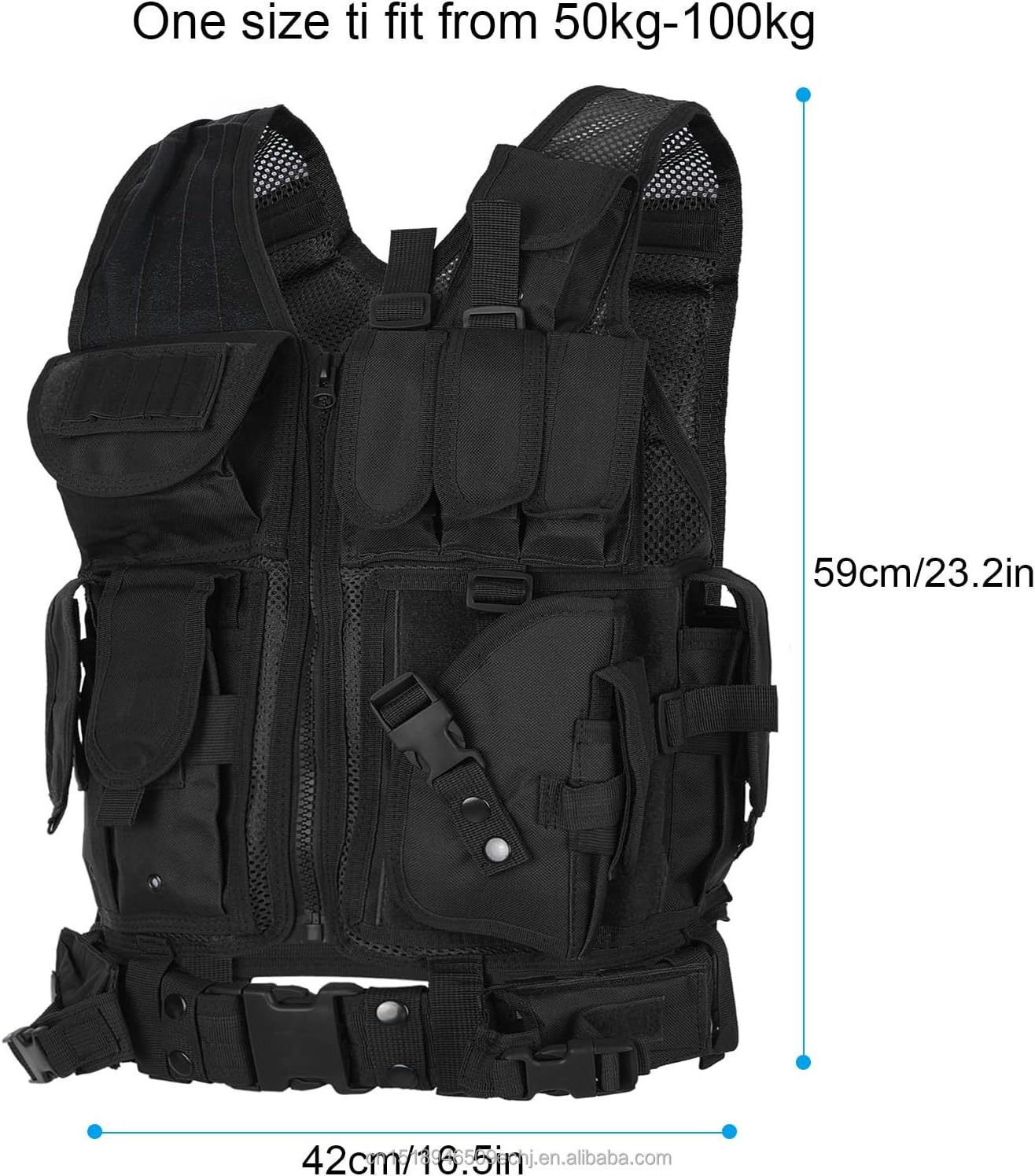 Sturdyarmor Chaleco Tactico Tactisch Multifunctional Tactical Gear Equipment Supplies Black Security 6094 Tactical Vest