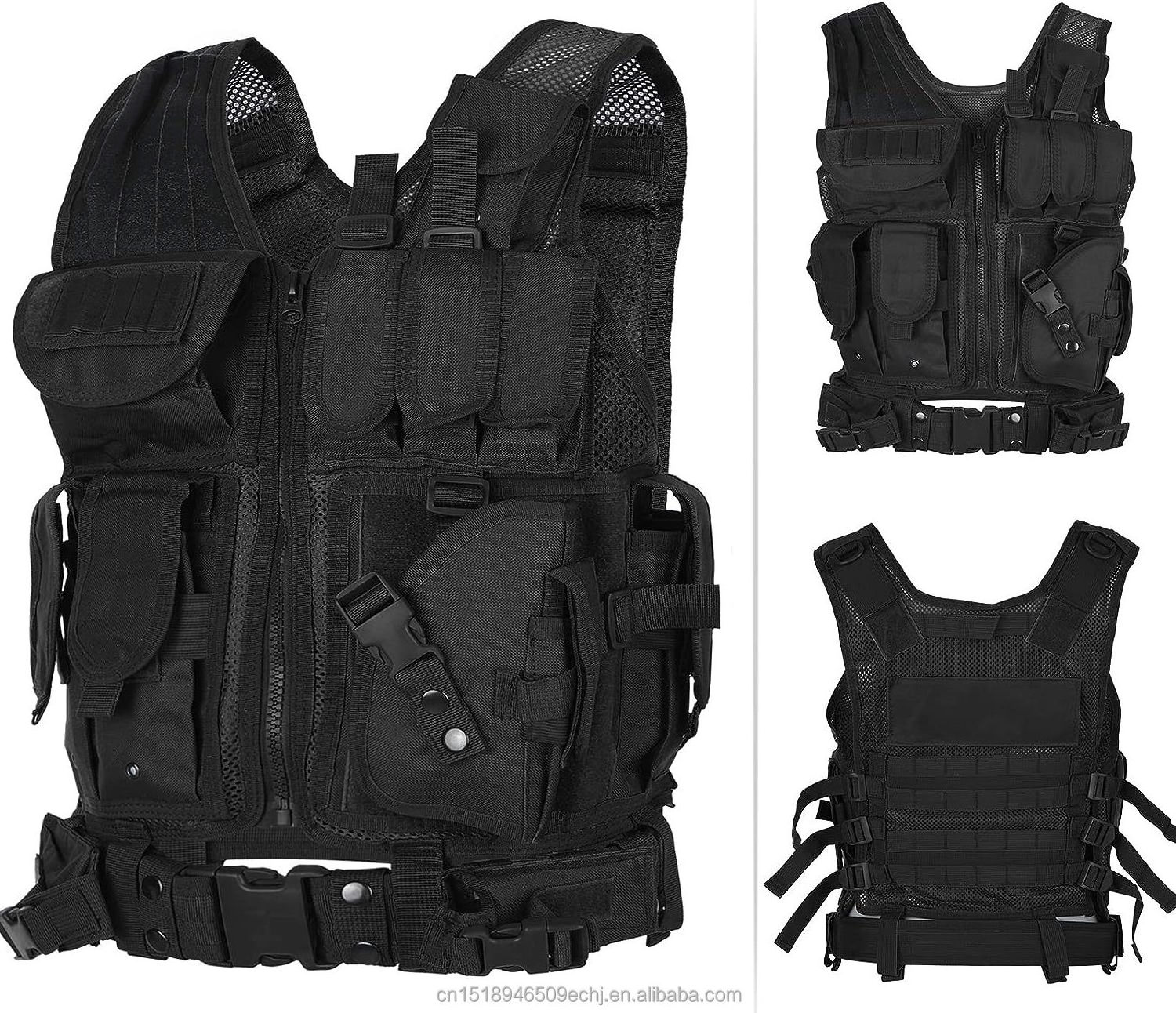 Sturdyarmor Chaleco Tactico Tactisch Multifunctional Tactical Gear Equipment Supplies Black Security 6094 Tactical Vest