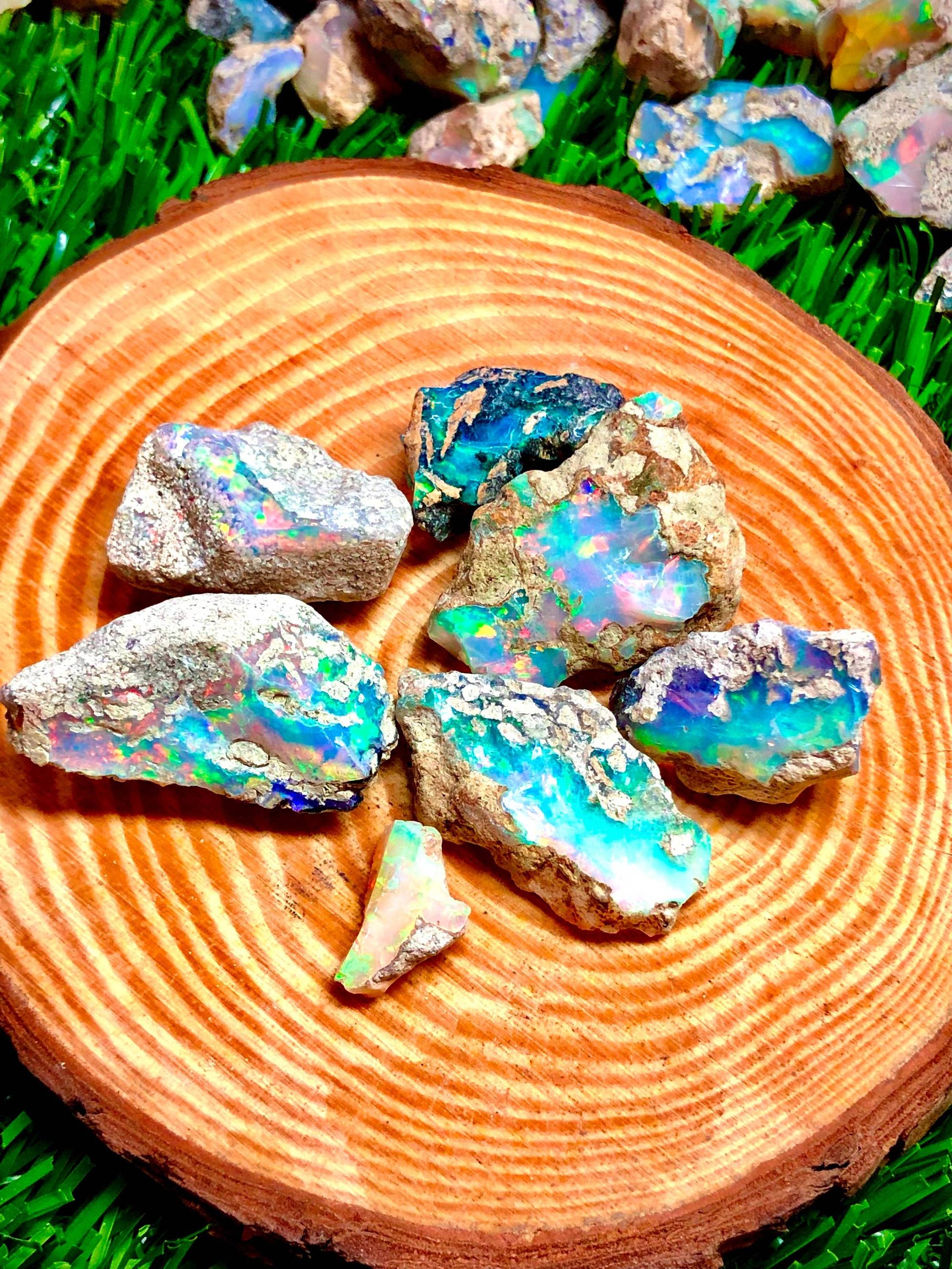 Natural Raw Opal Fire Rough Genuine Grade Quality Opal Kilo Gram Lot Rough Multi Fire Healing Stone Ethiopian Opal Rough.