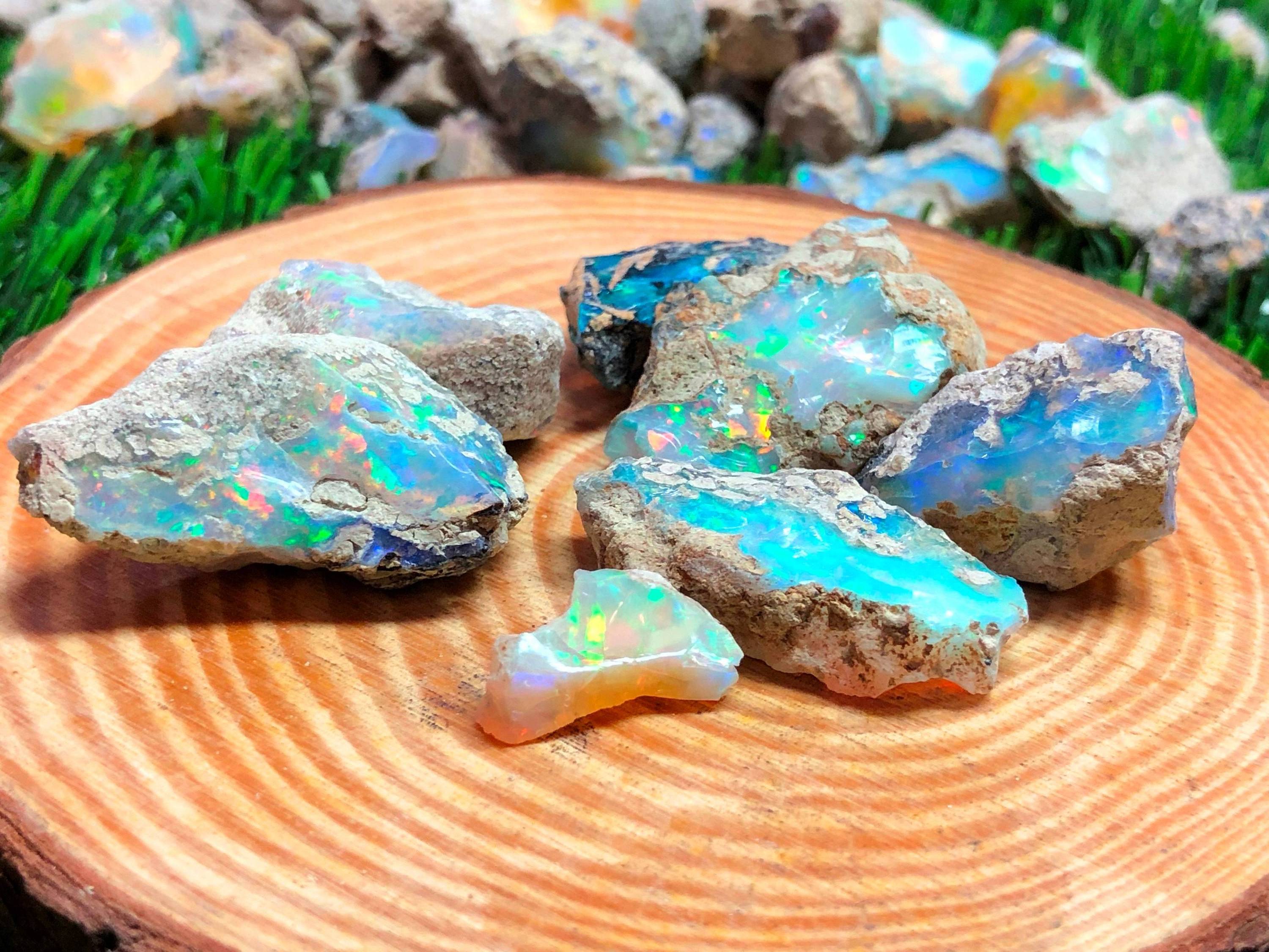 Natural Raw Opal Fire Rough Genuine Grade Quality Opal Kilo Gram Lot Rough Multi Fire Healing Stone Ethiopian Opal Rough.