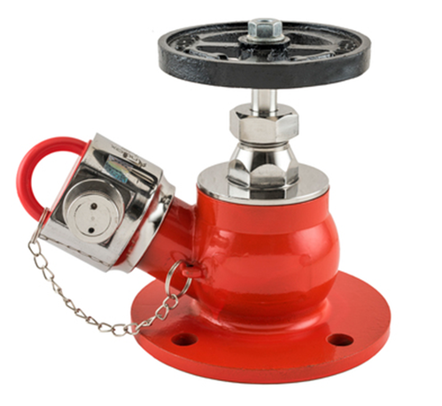 Factory Direct Supply fire fighting equipment 2.5 pillar Fire Hydrant SN65 double outlet fire landing valve  manufacturer