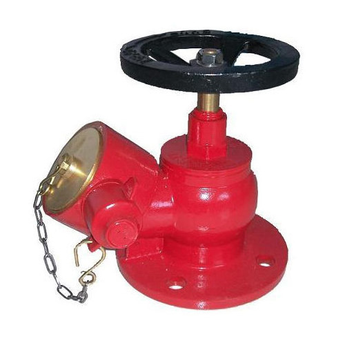 Factory Direct Supply fire fighting equipment 2.5 pillar Fire Hydrant SN65 double outlet fire landing valve  manufacturer