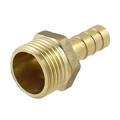 Brass 8 mm Hose Barb to 1/2