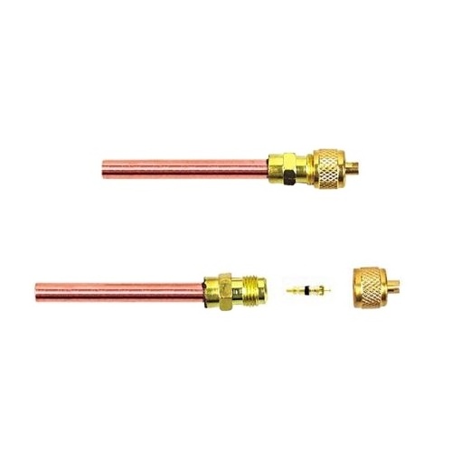 Copper Refrigeration Service Valve Access Valve  Hailiang refrigerant r410a gas charging valve brass copper refrigeration