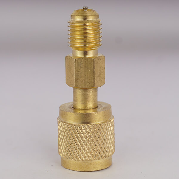 Copper Refrigeration Service Valve Access Valve  Hailiang refrigerant r410a gas charging valve brass copper refrigeration