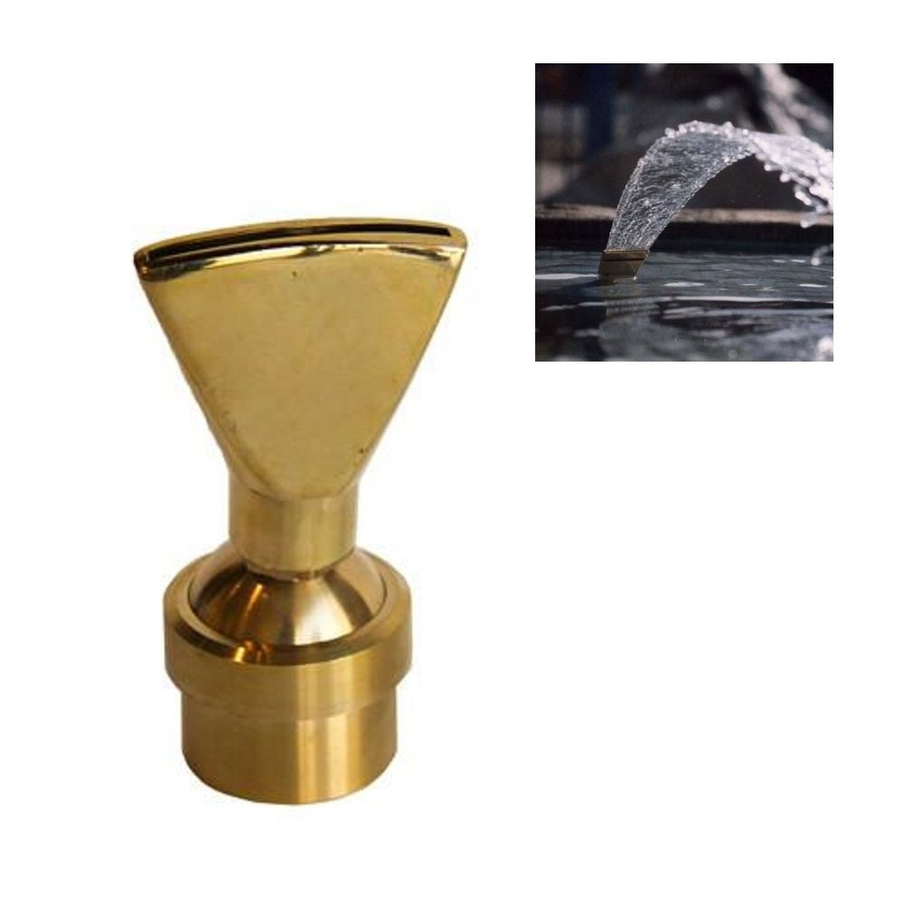 Best Brass Universal Fan Shaped Fountain Nozzle Garden Pond Spray Head For Garden Fittings manufacturer in India