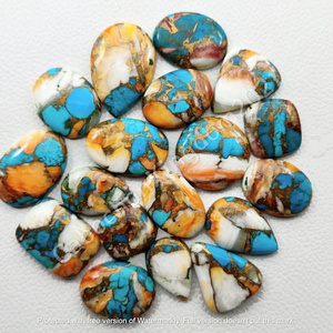 Jewelry Making Natural Oyster Turquoise Cabochon Stone 12 MM Smooth Cushion Shape Turquoise Loose Gemstone Cabochon stone