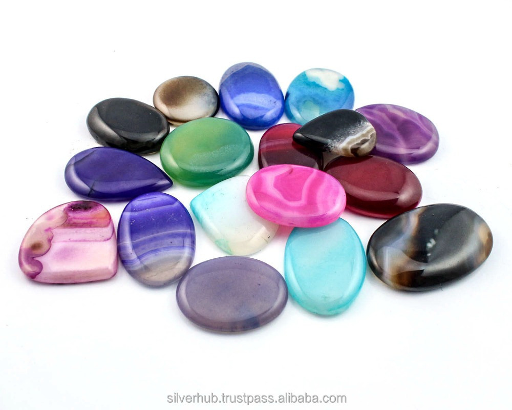 Natural Free Size Botswana Agate Cabochon Semi Precious Stones