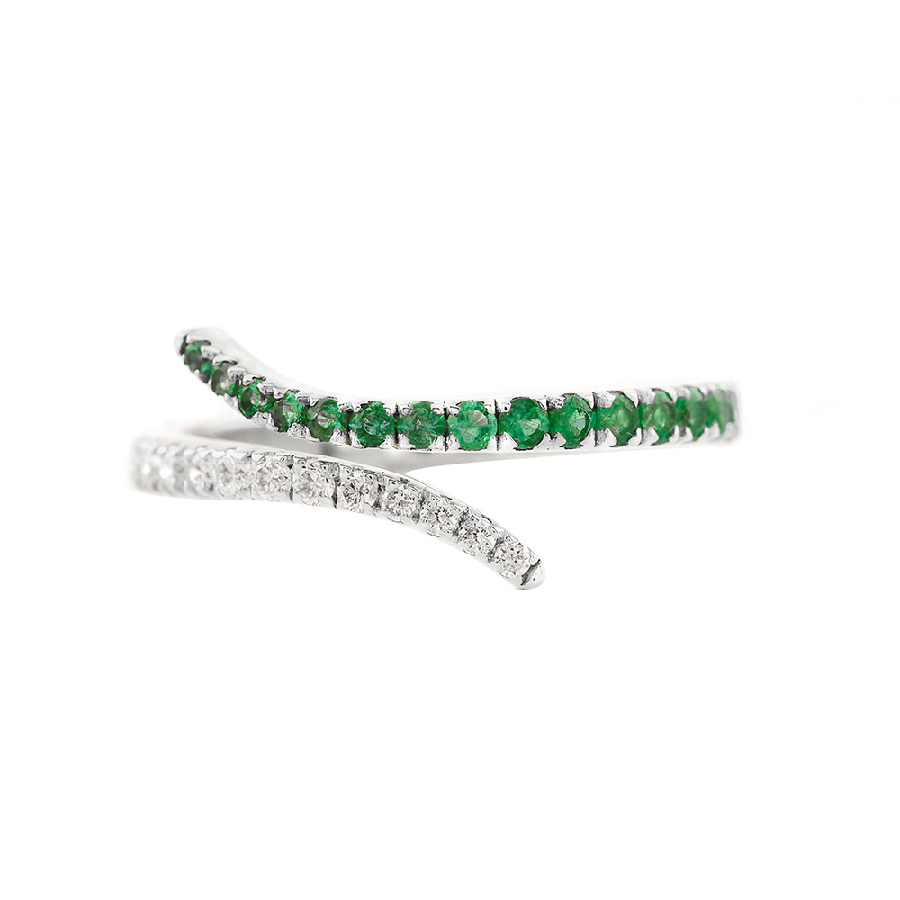 Indian Supplier Luxury High Quality Jewelry Cocktail Emerald Diamond Ring Available At Good Price