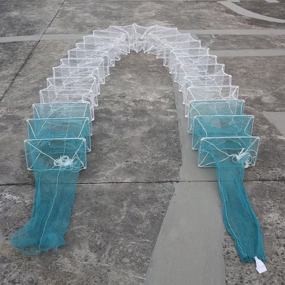 Hot Selling Shrimp Cage Lobster Crap Pots With Frame 38cm x 23cm Agriculture Fishing Trap Lobster Cage