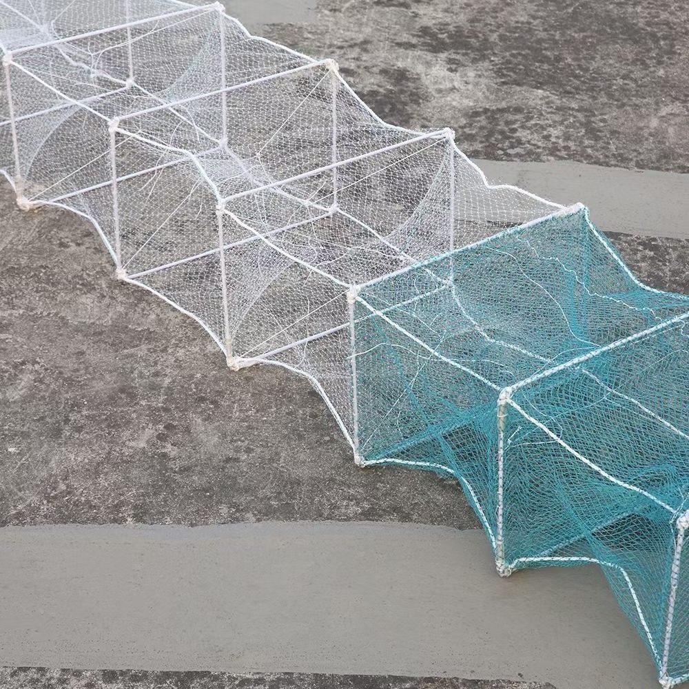 Hot Selling Shrimp Cage Lobster Crap Pots With Frame 38cm x 23cm Agriculture Fishing Trap Lobster Cage