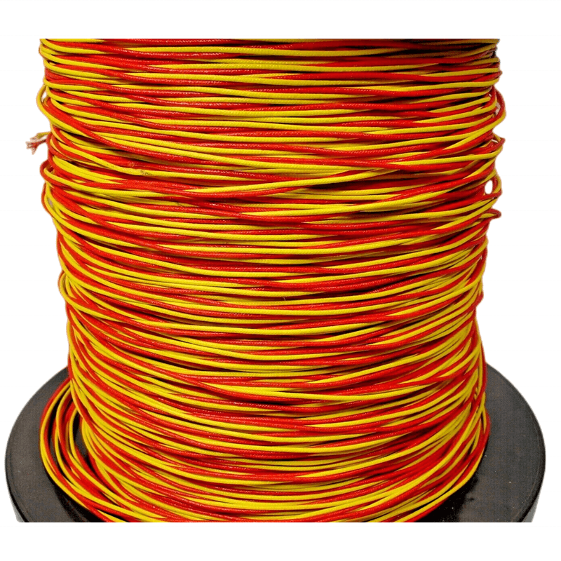 700C Max 1/0.711mm Type K Thermocouple Wire 100m roll  High Temperature Glass Fibre Insulation Red and Yellow Thermocouple wire