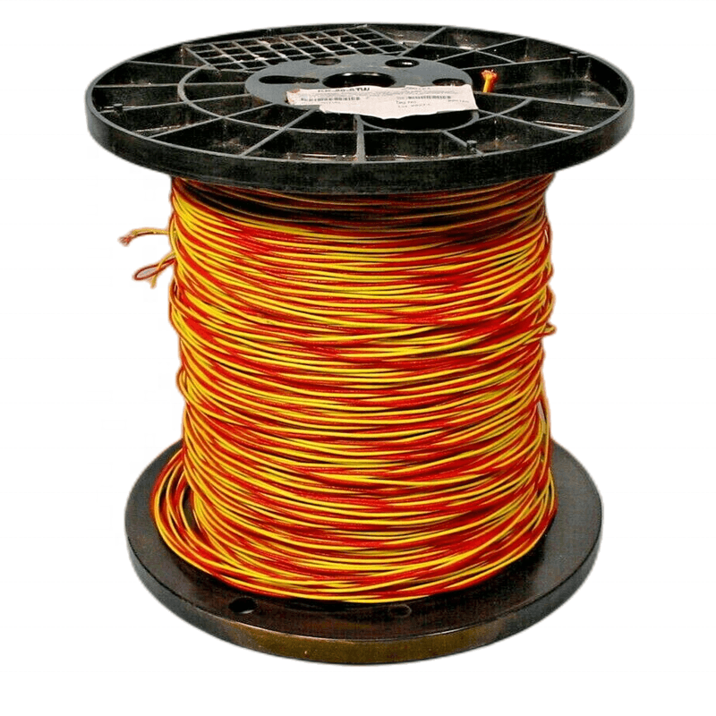 700C Max 1/0.711mm Type K Thermocouple Wire 100m roll  High Temperature Glass Fibre Insulation Red and Yellow Thermocouple wire