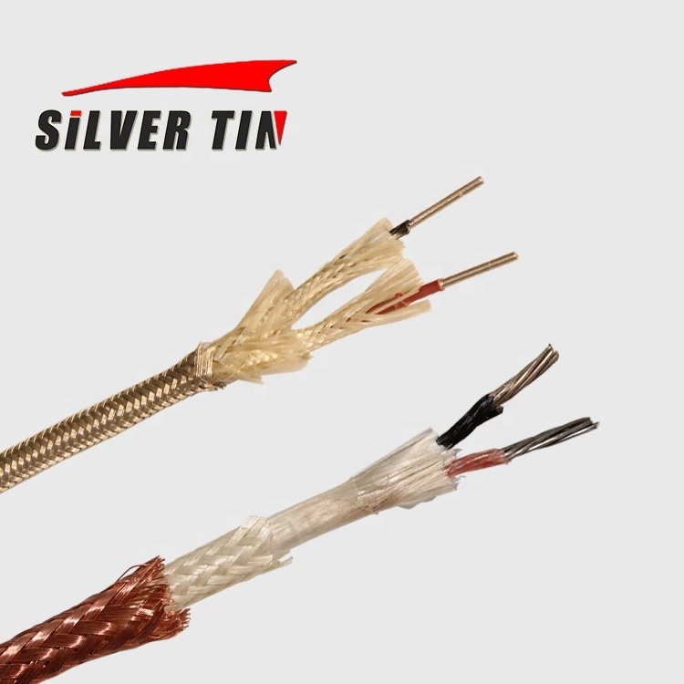 Type K/J/E/N/T/R/S/B/Pt100 Fiberglass/Silicone/PVC insulated thermocouple compensation wire/ extension cable