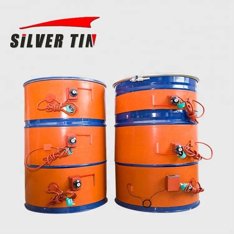 Adjustable thermostat 2000W 1740*250mm 200L Silicon Band Drum Heater Oil Biodiesel Plastic Metal Barrel