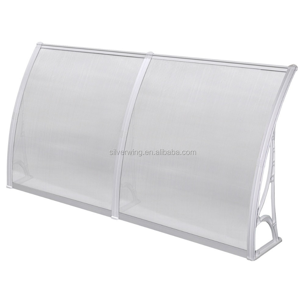 Plastic support awning polycarbonate sheet door window canopy sun shed gazebo