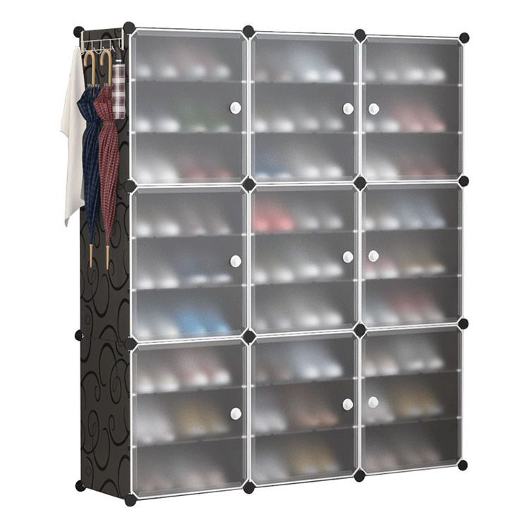 Hot Sale Stand Expandable Shoe Organizer Coming Clear Plastic Stackable Shoe Box Storage Containers for Closet