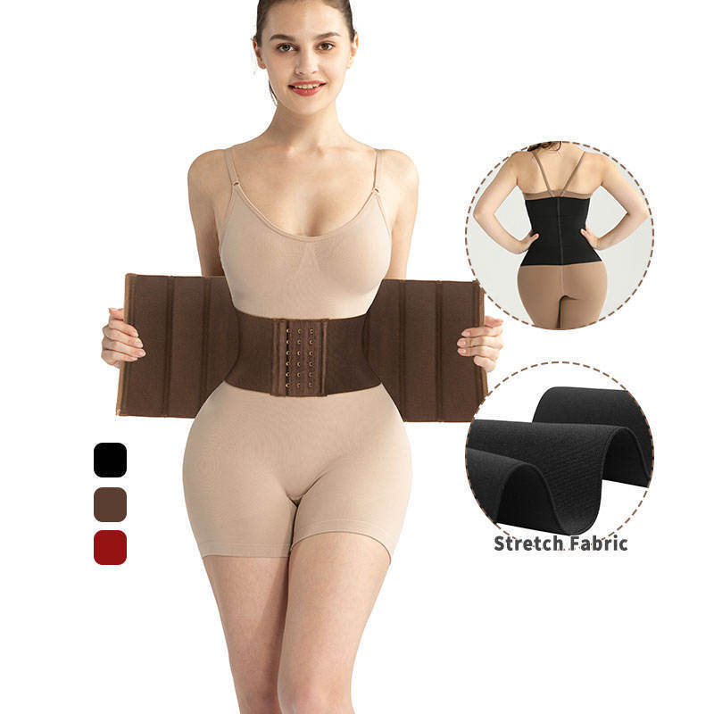 Warehouse Women Shapewear Dropship Large Zip Bandage Waist Trainer Corset Shaper With Waist Trimmer Belt