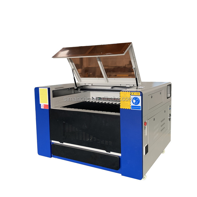 Dual head co2 100w cnc 9060 laser cutting machine price 900x600mm laser engraving machine on round objects