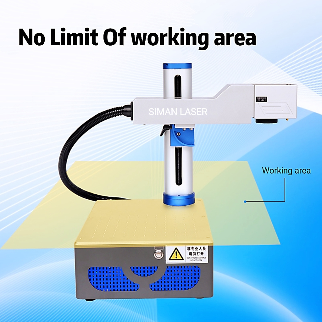 Laser Marking Machine Fiber Laser Engraver Enclose Type for Black Zippo Lighter Ring Metal Engraving