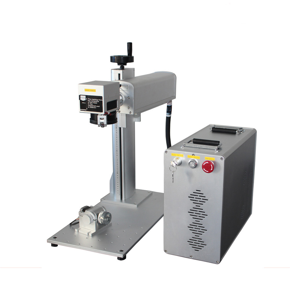 Raycus jpt mopa 20w 30w 50w 100w portable mini fiber laser marking machine metal jewelry gold ring steel plastic laser marker