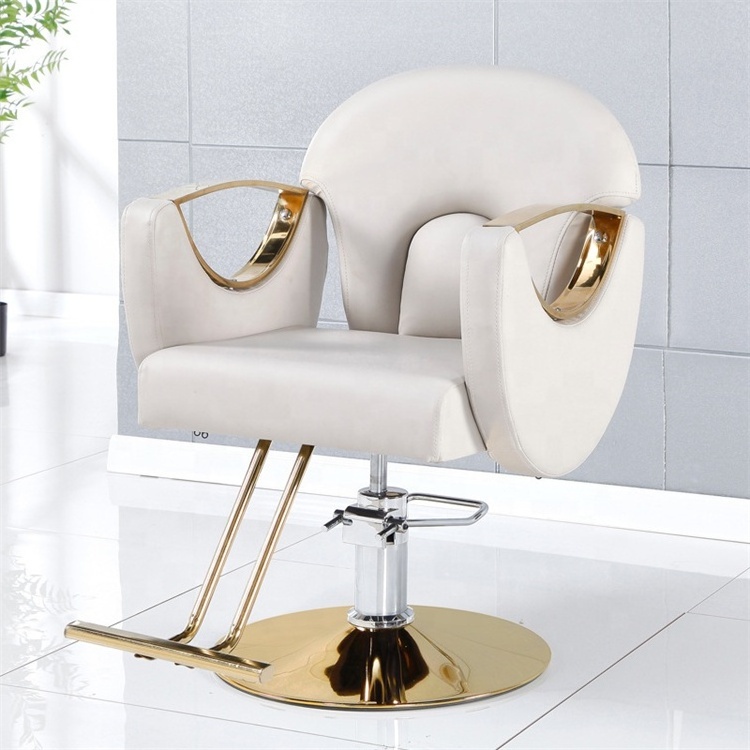 Siman hair and beauty salon furniture equipment traveling cheap real leather barber styling chair for sale