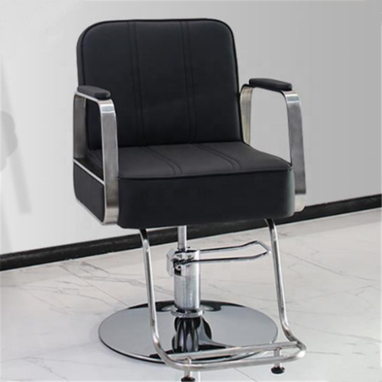 Siman Wholesale Hydraulic Salon White Purple Furniture Hair Cutting Styling Facial Waxing Makeup Chair With Silver Base