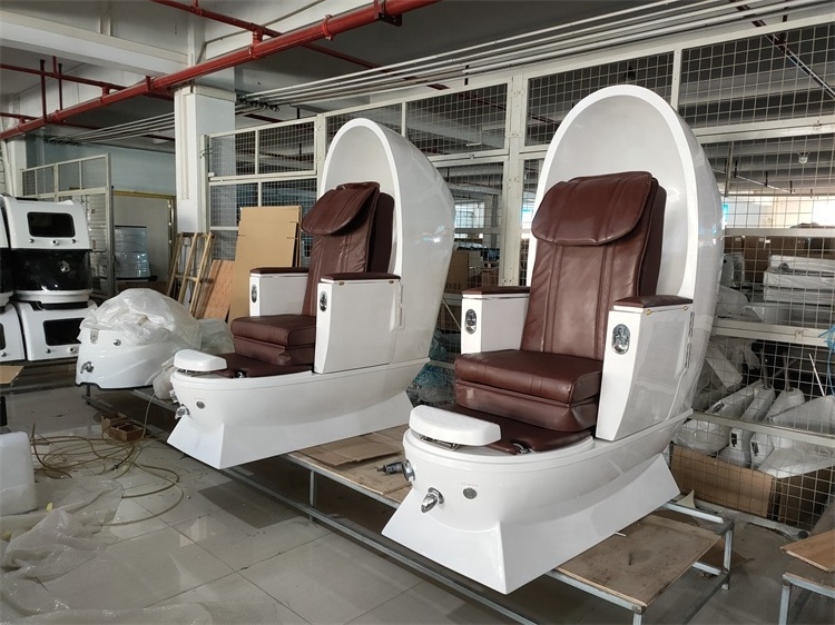 Siman beauty ready to ship cheap used spa egg shape pedicure chairs and sink foot massage luxury pedicure salon chair