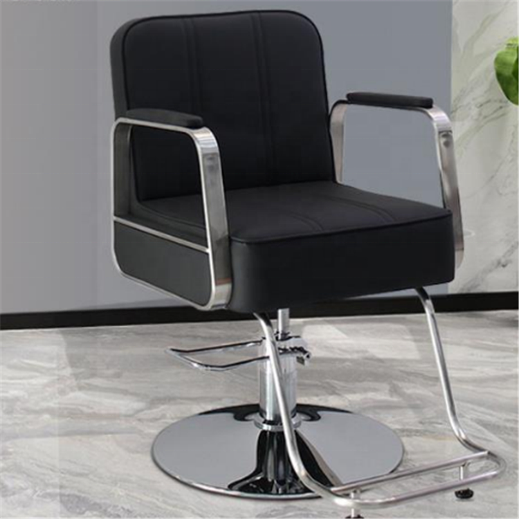 Siman Wholesale Hydraulic Salon White Purple Furniture Hair Cutting Styling Facial Waxing Makeup Chair With Silver Base