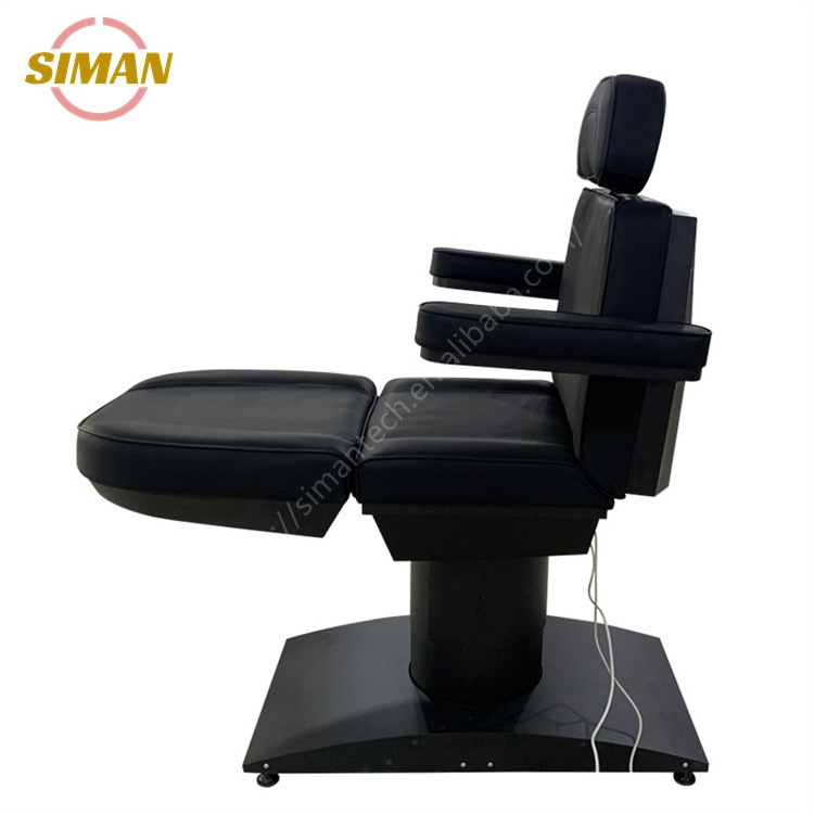 Siman electric beauty bed with CE certificate 4 motors all black high quality spa salon equipment durable new massage table