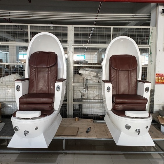 Siman beauty ready to ship cheap used spa egg shape pedicure chairs and sink foot massage luxury pedicure salon chair