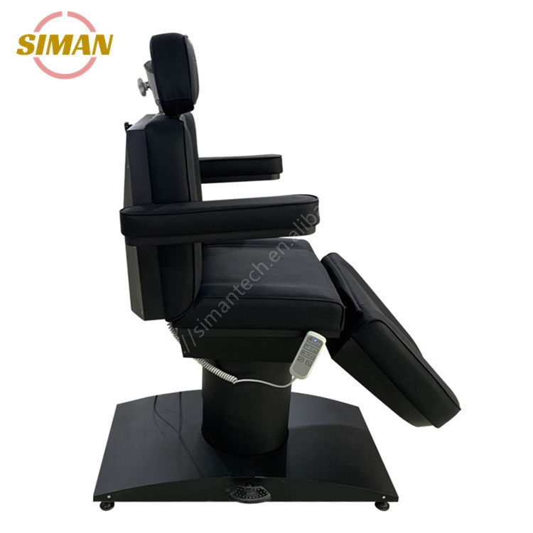 Siman electric beauty bed with CE certificate 4 motors all black high quality spa salon equipment durable new massage table