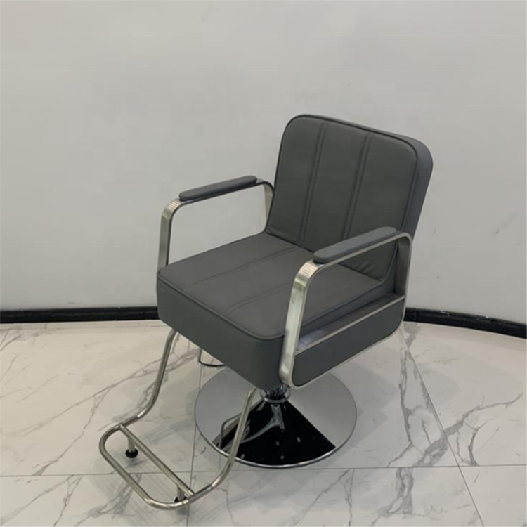 Siman Wholesale Hydraulic Salon White Purple Furniture Hair Cutting Styling Facial Waxing Makeup Chair With Silver Base