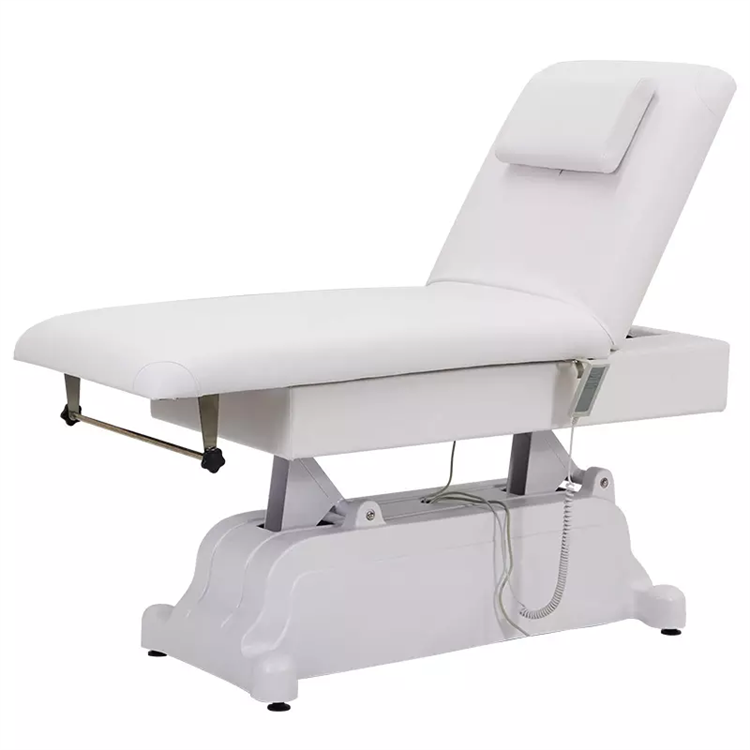 Siman luxury massage table electric beauty facial chair 3 motors hot sale lash bed with curved mattress topper diamond buttons