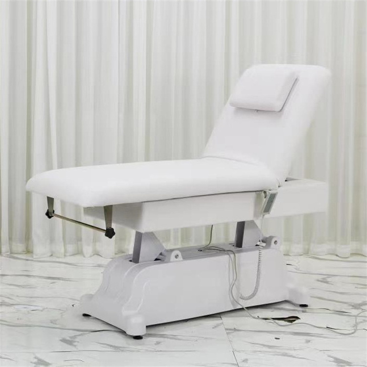 Siman luxury massage table electric beauty facial chair 3 motors hot sale lash bed with curved mattress topper diamond buttons